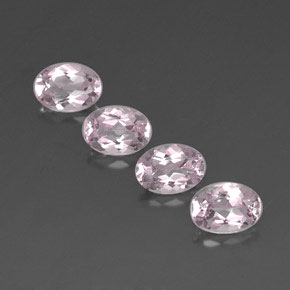 Morganite naturale rosa da  ct, taglio ovale, VVS