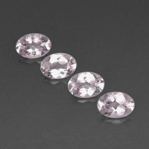 Morganite naturale rosa da  ct, taglio ovale, VVS