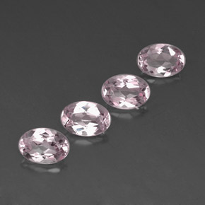 Morganite naturale rosa da  ct, taglio ovale, VVS