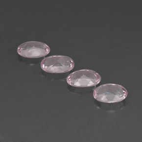 Morganite naturale rosa da  ct, taglio ovale, VVS