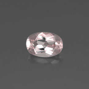 Morganite naturale rosa da 0,46 ct, taglio ovale, VVS