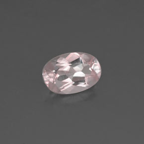 Morganite naturale rosa da 0,46 ct, taglio ovale, VVS