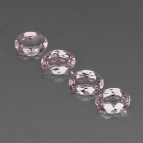 Morganite naturale rosa da  ct, taglio ovale, VVS