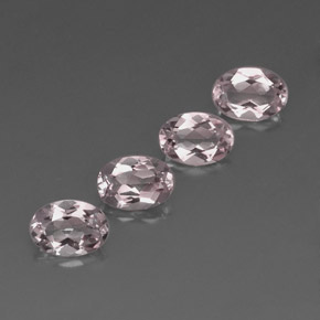 Morganite naturale rosa da  ct, taglio ovale, VVS
