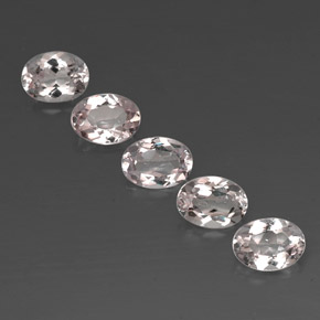 Morganite naturale rosa da  ct, taglio ovale, VVS