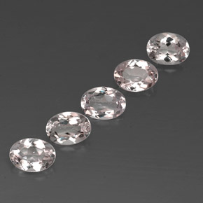 Morganite naturale rosa da  ct, taglio ovale, VVS