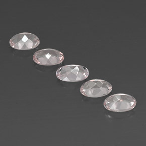 Morganite naturale rosa da  ct, taglio ovale, VVS