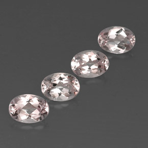 Morganite naturale rosa da  ct, taglio ovale, VVS