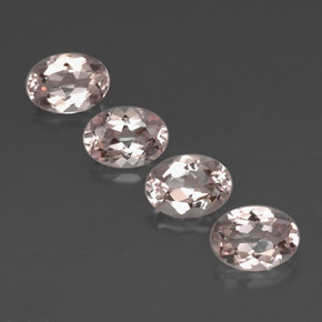 Morganite naturale rosa da  ct, taglio ovale, VVS