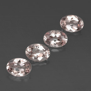 Morganite naturale rosa da  ct, taglio ovale, VVS