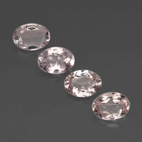 Morganite naturale rosa da  ct, taglio ovale, VVS