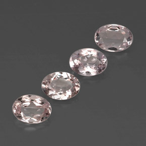 Morganite naturale rosa da  ct, taglio ovale, VVS
