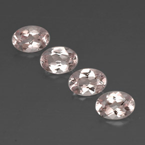 Morganite naturale rosa da  ct, taglio ovale, VVS