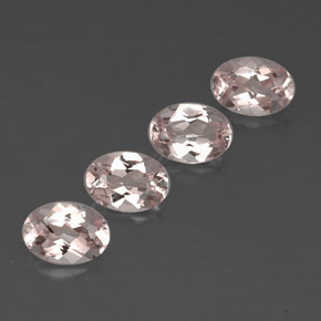 Morganite naturale rosa da  ct, taglio ovale, VVS