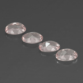 Morganite naturale rosa da  ct, taglio ovale, VVS
