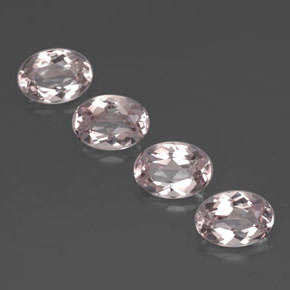 Morganite naturale rosa da  ct, taglio ovale, VVS