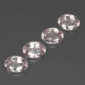 Morganite naturale rosa da  ct, taglio ovale, VVS