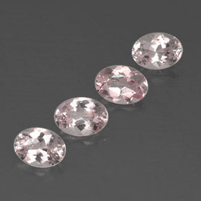 Gemme di Morganite Rosa chiaro naturale da  ct, Taglio ovale, VVS