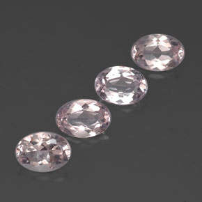 Morganite naturale rosa da  ct, taglio ovale, VVS