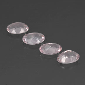 Morganite naturale rosa da  ct, taglio ovale, VVS