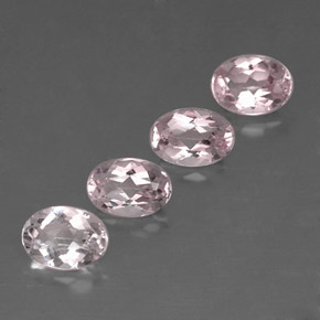 Morganite naturale rosa da  ct, taglio ovale, VVS