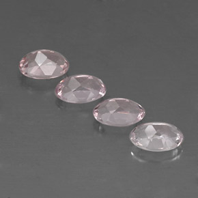 Morganite naturale rosa da  ct, taglio ovale, VVS