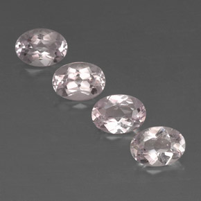 Morganite naturale rosa da  ct, taglio ovale, VVS