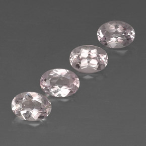 Morganite naturale rosa da  ct, taglio ovale, VVS