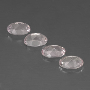 Morganite naturale rosa da  ct, taglio ovale, VVS
