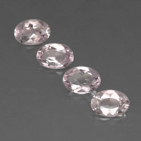 Morganite naturale rosa da  ct, taglio ovale, VVS