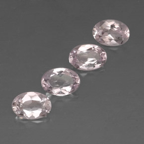 Morganite naturale rosa da  ct, taglio ovale, VVS