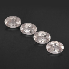 Morganite naturale rosa da  ct, taglio ovale, VVS