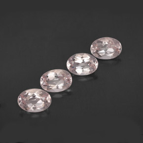 Morganite naturale rosa da  ct, taglio ovale, VVS