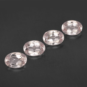 Morganite naturale rosa da  ct, taglio ovale, VVS