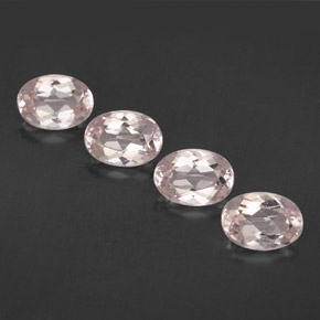 Morganite naturale rosa da  ct, taglio ovale, VVS