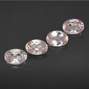 Morganite naturale rosa da  ct, taglio ovale, VVS