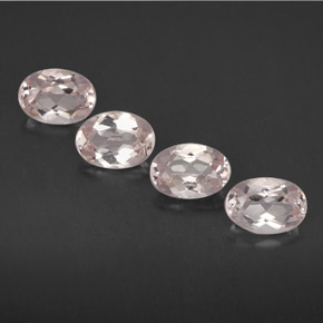 Morganite naturale rosa da  ct, taglio ovale, VVS