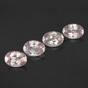 Morganite naturale rosa da  ct, taglio ovale, VVS