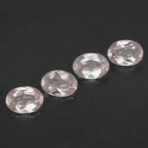 Morganite naturale rosa da  ct, taglio ovale, VVS