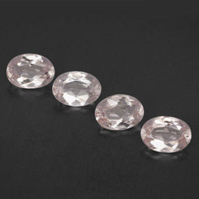 Morganite naturale rosa da  ct, taglio ovale, VVS