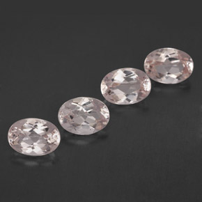 Morganite naturale rosa da  ct, taglio ovale, VVS