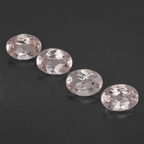 Morganite naturale rosa da  ct, taglio ovale, VVS