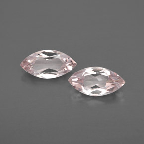 Gemme di Morganite Rosa chiaro naturale da  ct, Taglio marquise, VVS