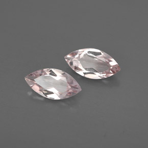 Gemme di Morganite Rosa chiaro naturale da  ct, Taglio marquise, VVS