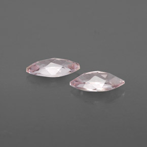 Gemme di Morganite Rosa chiaro naturale da  ct, Taglio marquise, VVS
