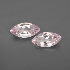 Morganite naturale rosa da  ct, marchesa, VVS