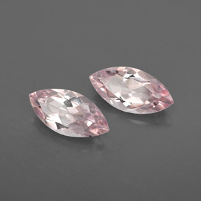 Morganite naturale rosa da  ct, marchesa, VVS