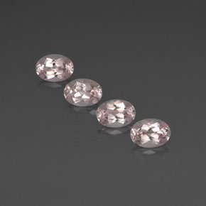 Morganite naturale rosa da  ct, taglio ovale, VVS