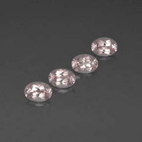 Morganite naturale rosa da  ct, taglio ovale, VVS