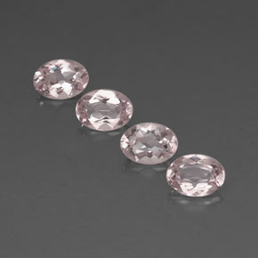 Morganite naturale rosa da  ct, taglio ovale, VVS